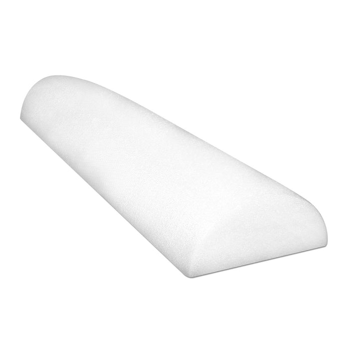 CanDo 400-00-6000-9 Foam Roller - Full-Skin - White Pe Foam - 6" X 36" - Half-Round