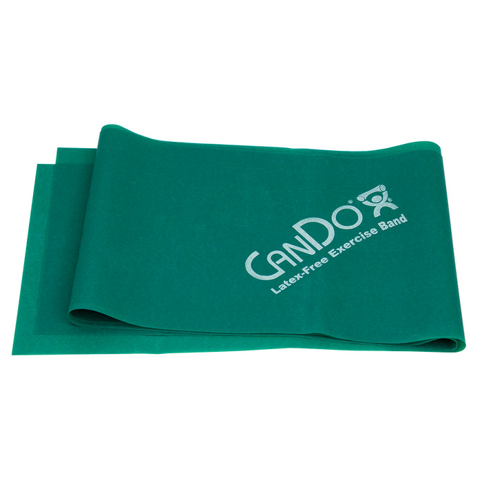 CanDo SSL-G.010x5 Latex Free Exercise Band - 4' Length - Green - Medium