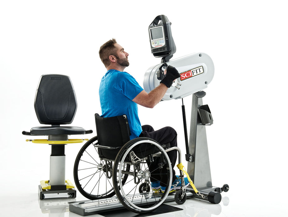 SciFit PRO100-INT Pro1 Upper Body Exerciser, Adjustable Tilt Head And Cranks, Wheelchair Platform, Premium Seat