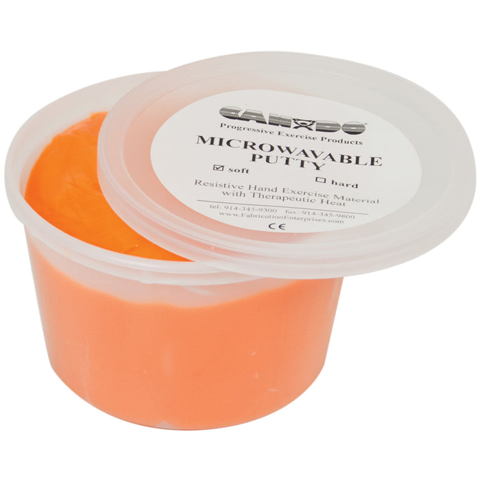 TheraPutty T032BK00074 30 Cando Microwavable Exercise Material - 1 Lb - Orange - Soft